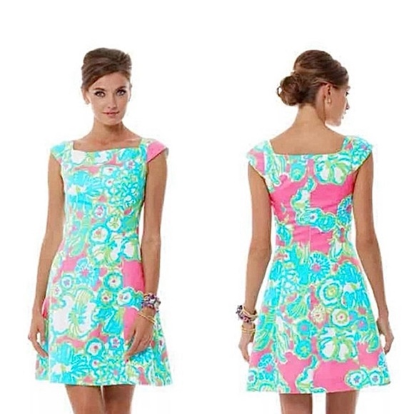 Lilly Pulitzer Dresses & Skirts - Lilly Pulitzer York PB Pink A Delicacy Mini A-Line Shift Dress Size 2